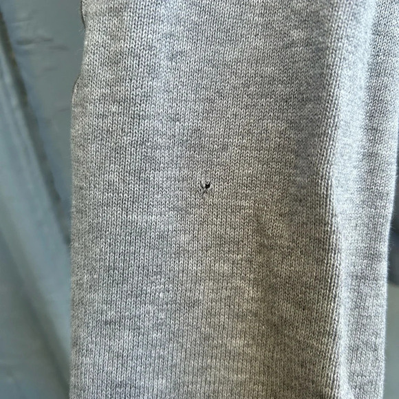 Okaidi Grey Cotton  Elbow Patch Cardigan Sweater, size 14 - Picture 6 of 12